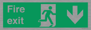 Fire Exit Down Arrow